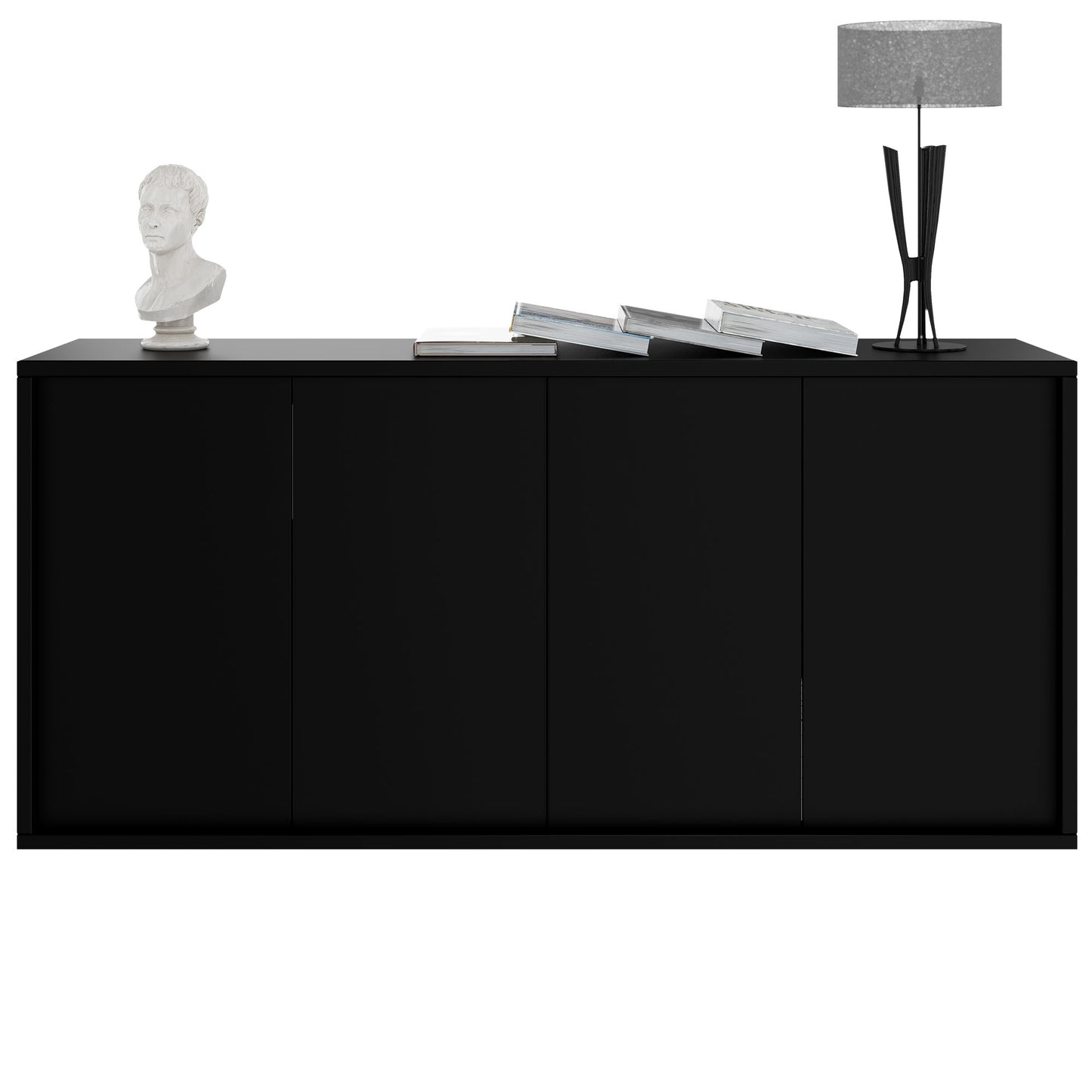 Buffet NOVA | 2 OH, 1615 x 750 mm, noir