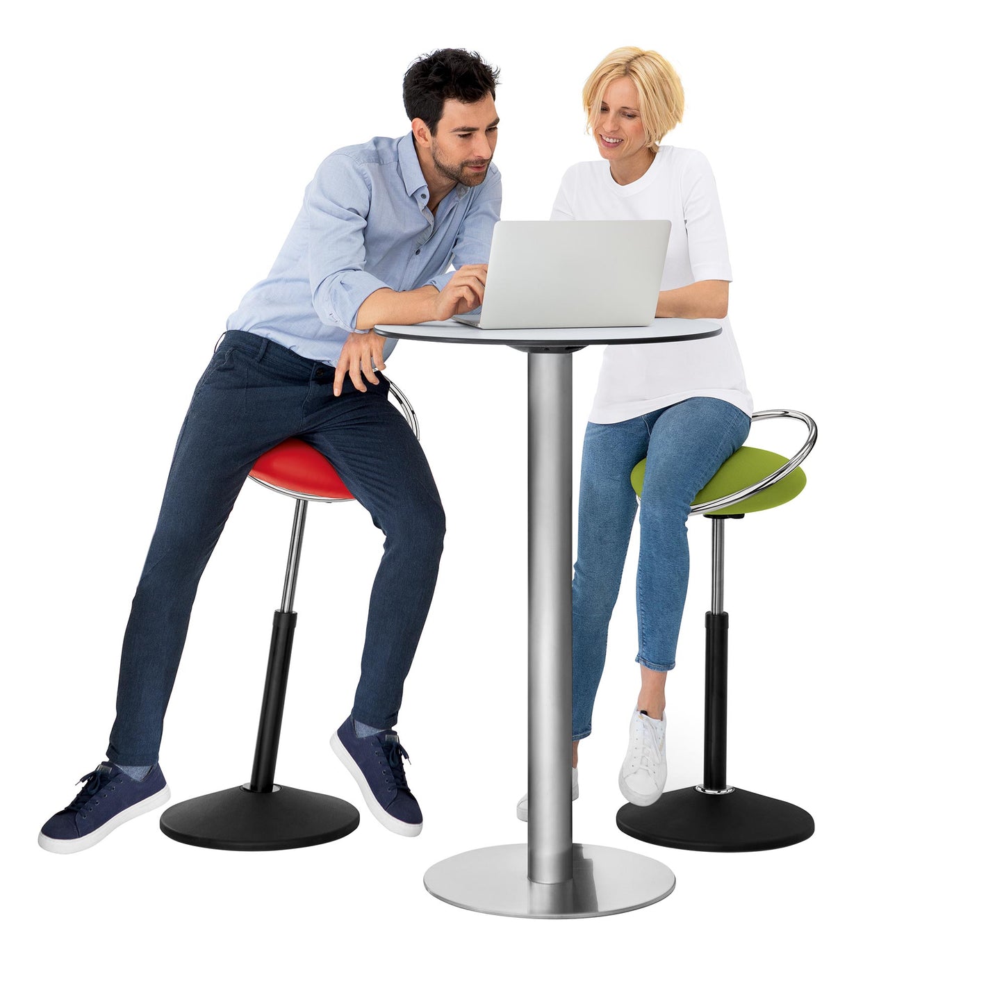 ROVO - SOLO sitting & standing stool | Ergo Balance technology, Ø 380 mm, seat height 540 - 690 mm