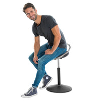 ROVO - SOLO sitting & standing stool | Ergo Balance technology, Ø 380 mm, seat height 540 - 690 mm