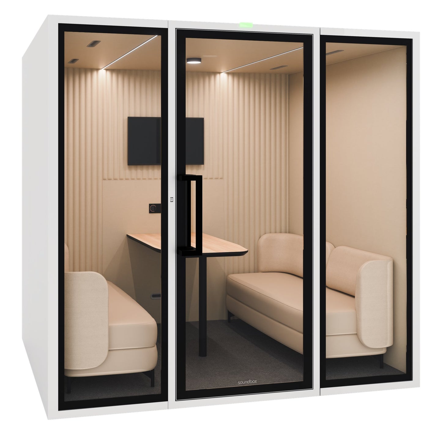 Soundbox ART L Meetingbox | Raum-in-Raum, Schallschutz Klasse A, Für 6 Personen