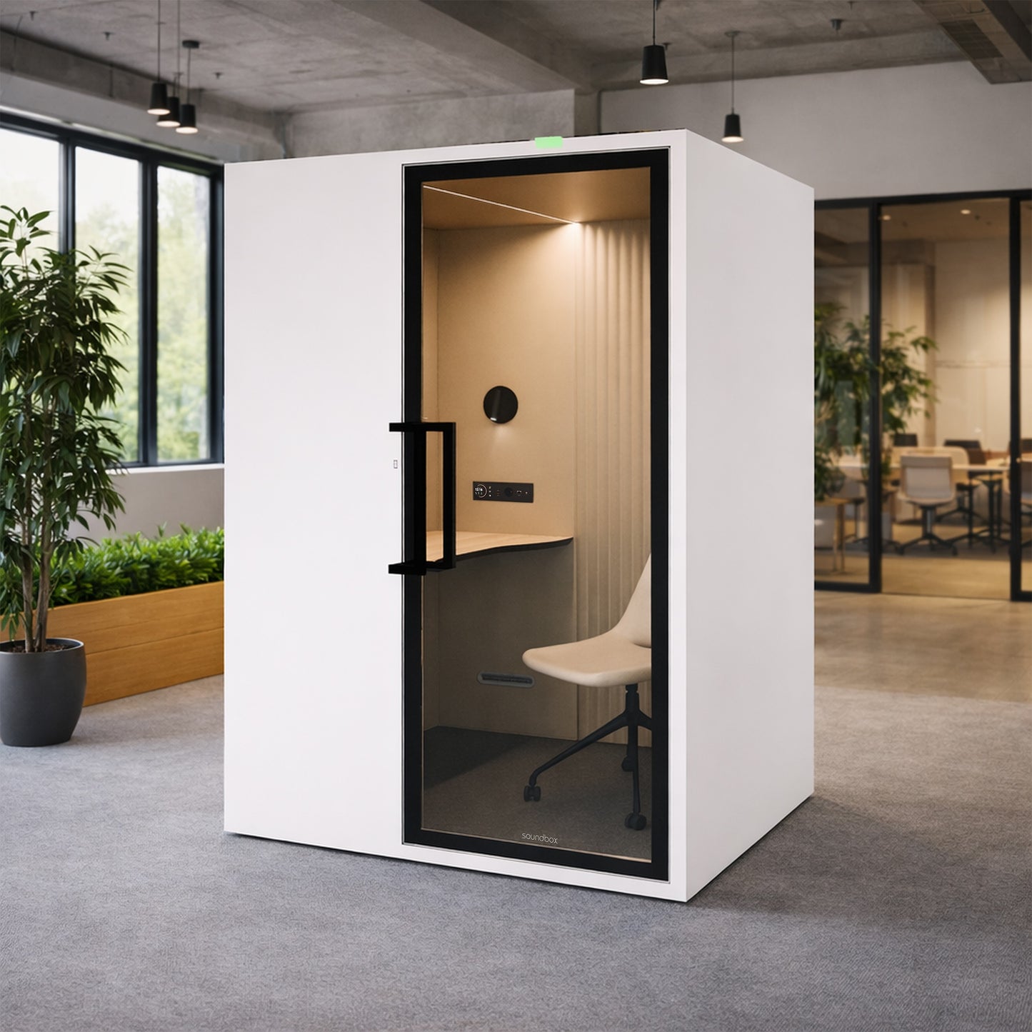 Soundbox ART M Telefonbox | Raum-in-Raum, Schallschutz Klasse A, Für 1 Person