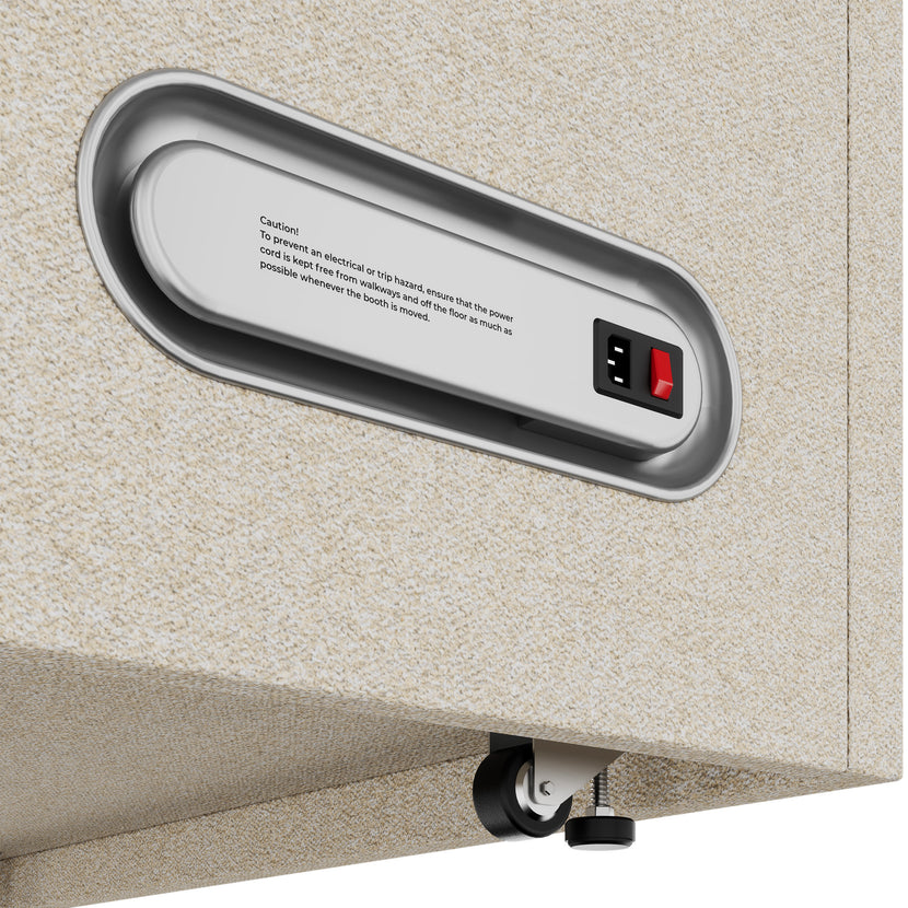 Soundbox calma | Cabina telefonica raschiata, per 1 persona