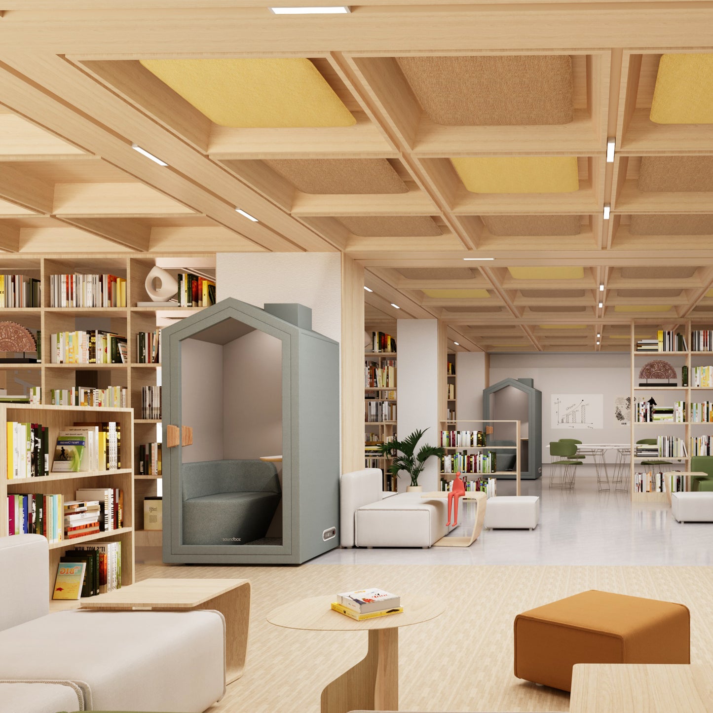 Soundbox House Quiet | Cabina telefonica raschiata, per 1 persona