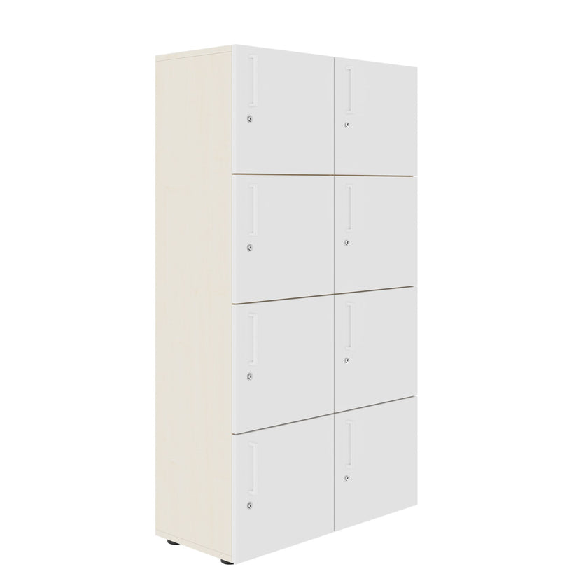 NOVA Broche | 800 x 1092 - 1444 mm (6 - 8 casiers), érable / blanc