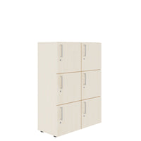 NOVA Spind | 800 x 1092 - 1444 mm (6 - 8 lockers), maple