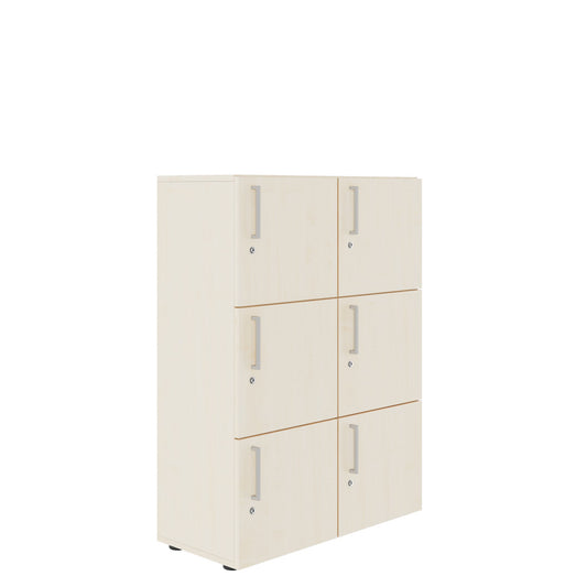 NOVA Spind | 800 x 1092 - 1444 mm (6 - 8 lockers), maple