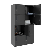 Nova Spind | 800 x 1092 - 1444 mm (6 - 8 lockers), anthracite