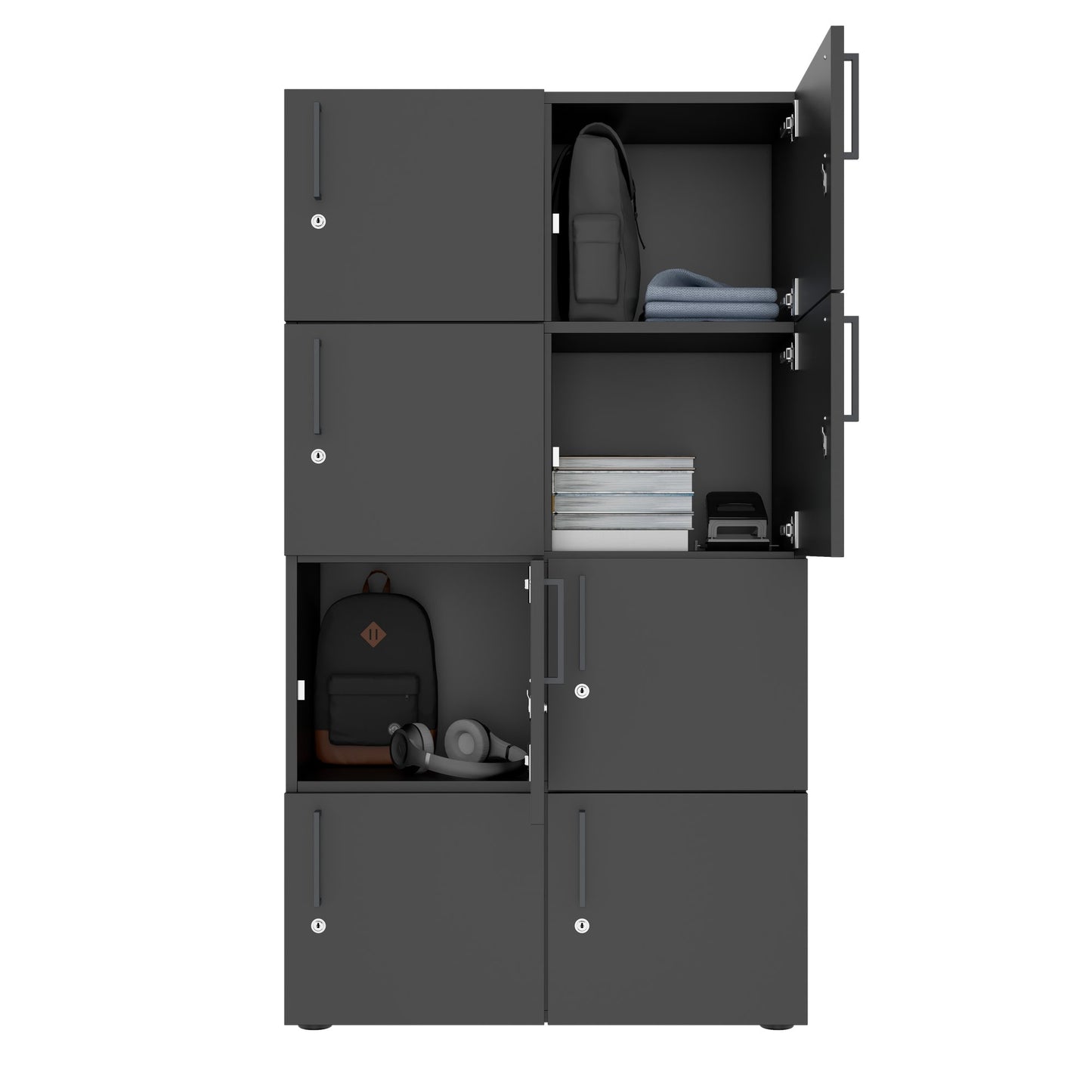 Nova Spind | 800 x 1092 - 1444 mm (6 - 8 lockers), anthracite