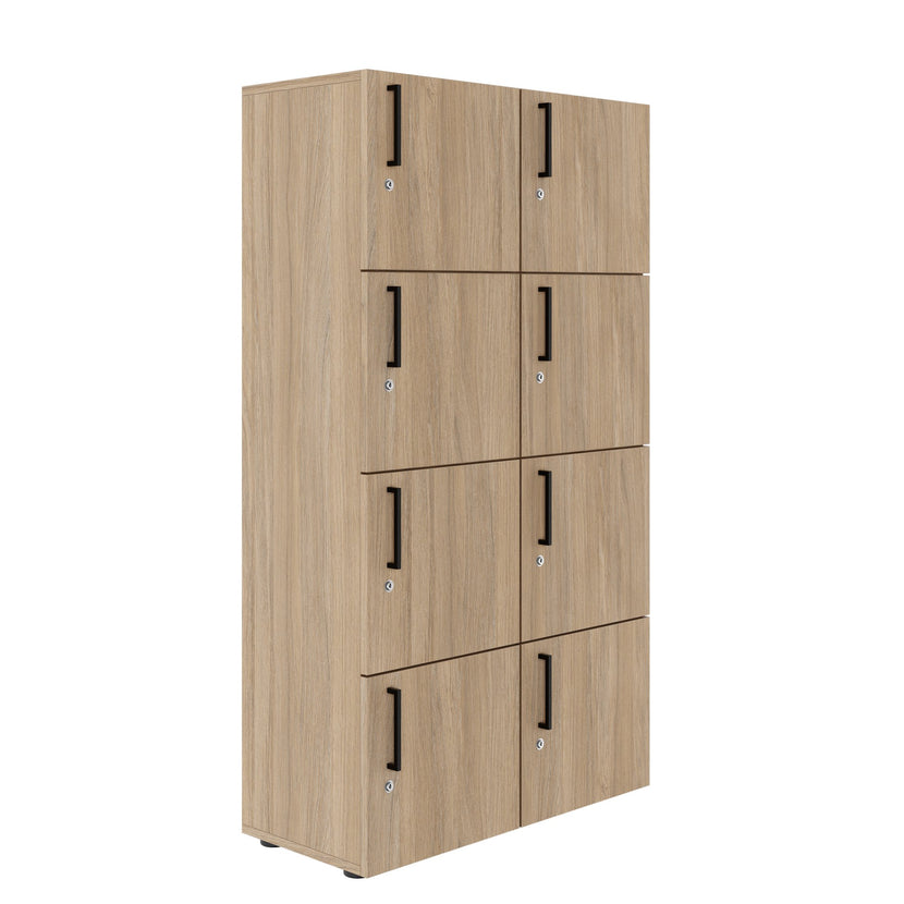 NOVA Spind | 800 x 1092 - 1444 mm (6 - 8 lockers), amber oak