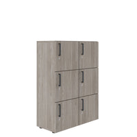 NOVA Spind | 800 x 1092 - 1444 mm (6 - 8 lockers), north oak gray