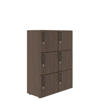 Nova Spind | 800 x 1092 - 1444 mm (6 - 8 lockers), walnut