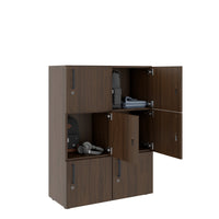 Nova Spind | 800 x 1092 - 1444 mm (6 - 8 lockers), walnut