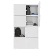 NOVA Spind | 800 x 1092 - 1444 mm (6 - 8 armadietti), bianco