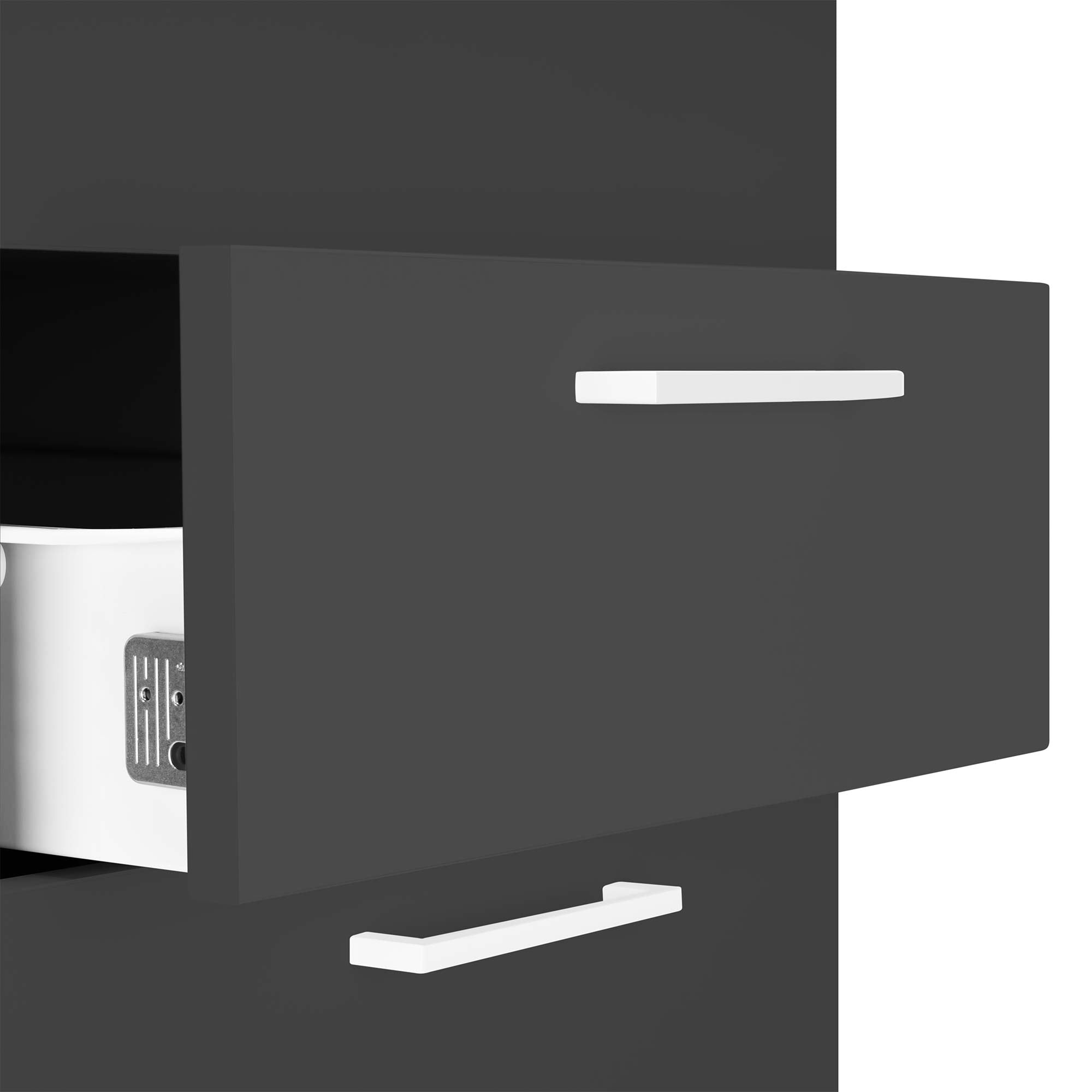 OPTIMA Conteneur de support | 600 mm de profondeur, anthracite