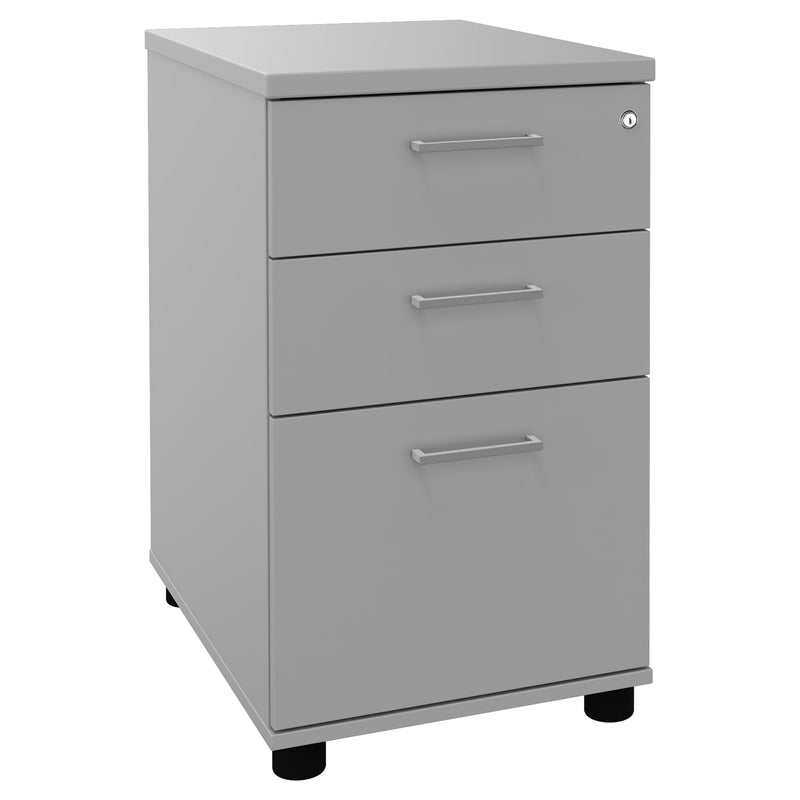OPTIMA standing container | 600 mm deep, pearl gray - 1 Main Image