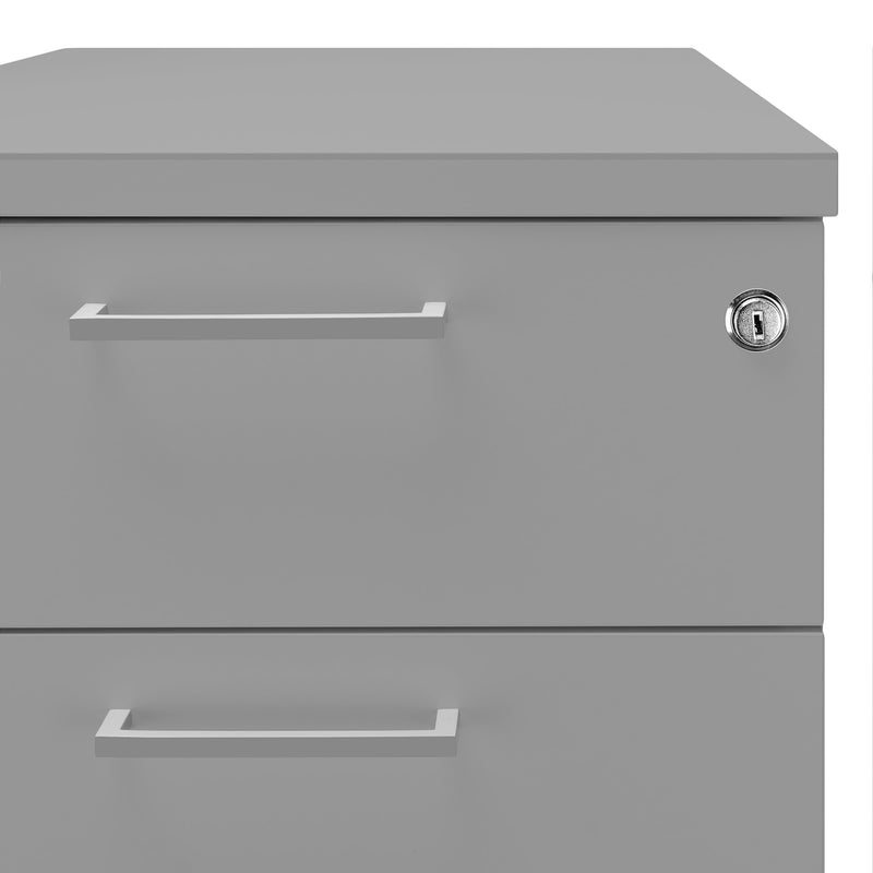 OPTIMA standing container | 600 mm deep, pearl gray - 5 Main Image