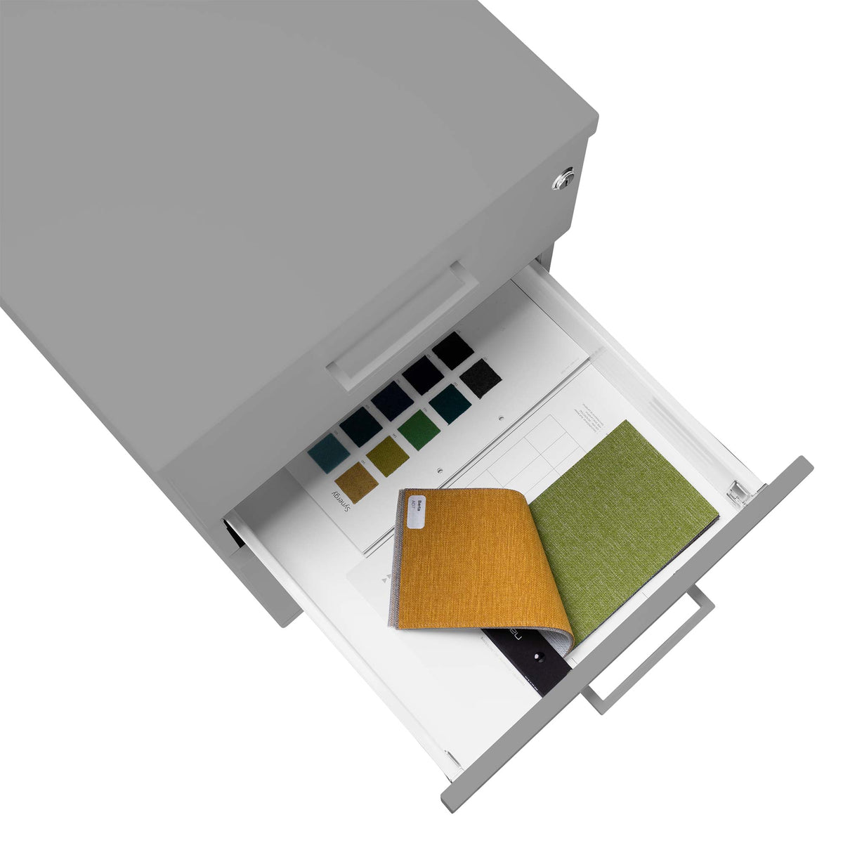 OPTIMA standing container | 600 mm deep, pearl gray - 6 Lightbox Main Image