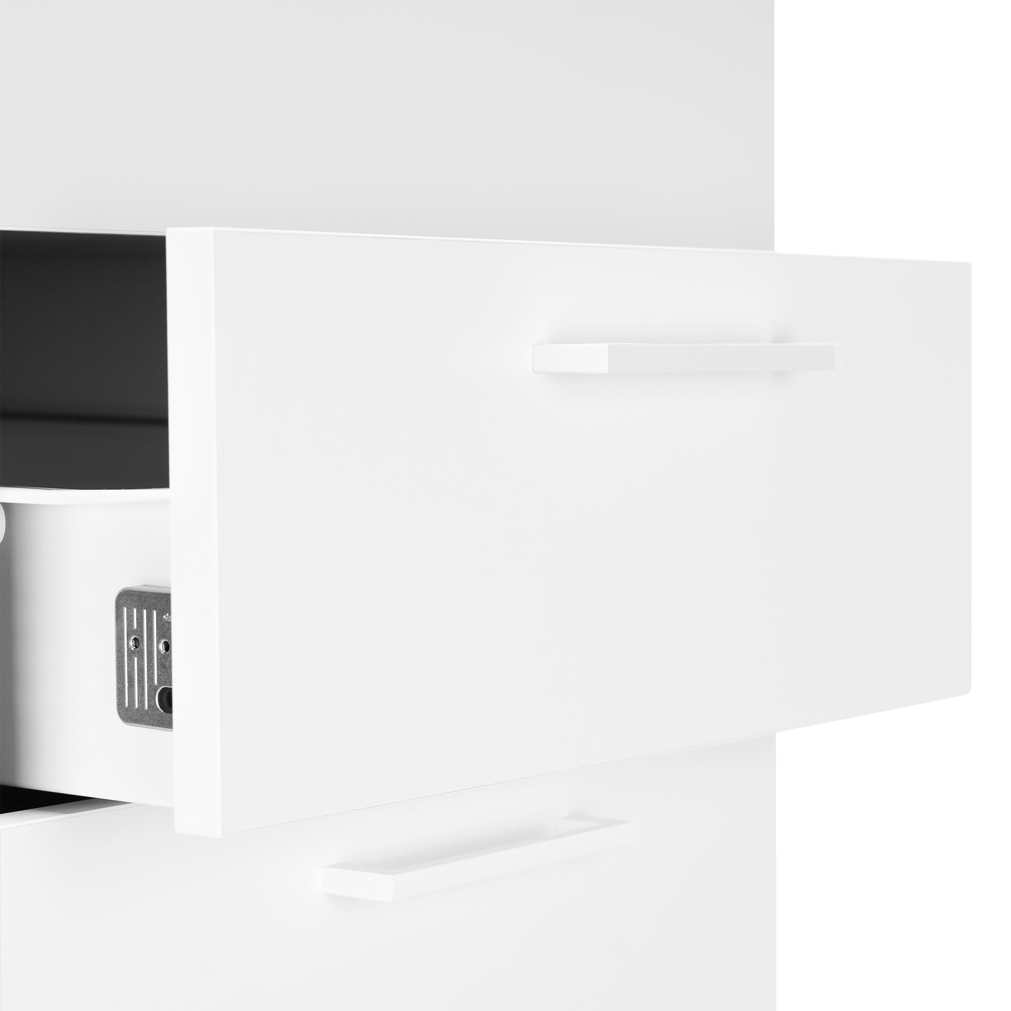OPTIMA Conteneur de support | 600 mm de profondeur, blanc