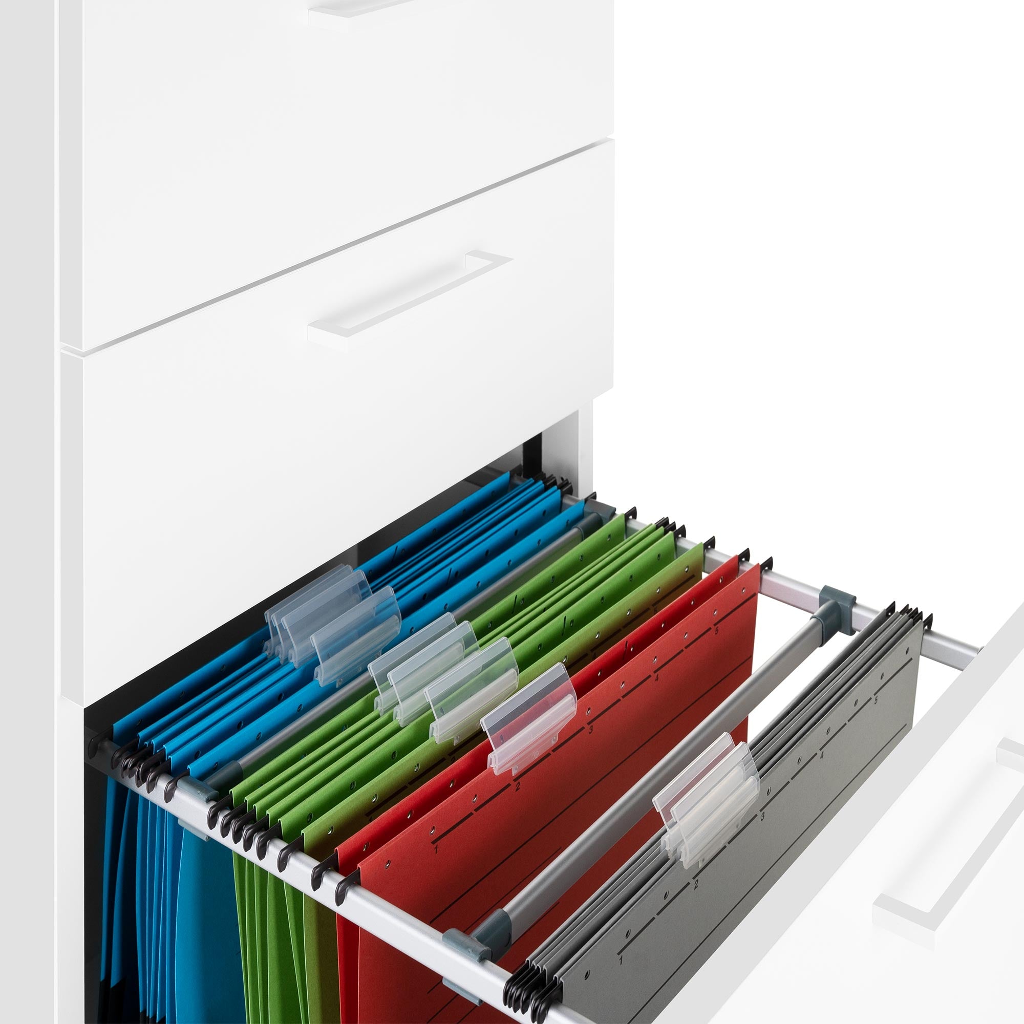 OPTIMA Conteneur de support | 600 mm de profondeur, blanc
