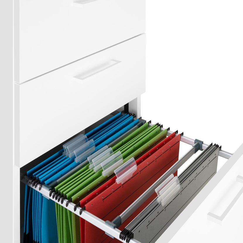 OPTIMA Conteneur de support | 600 mm de profondeur, blanc