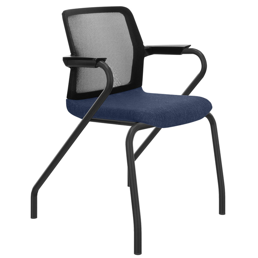 WIND conference chair | mesh back, stackable, polyester cover BERTA