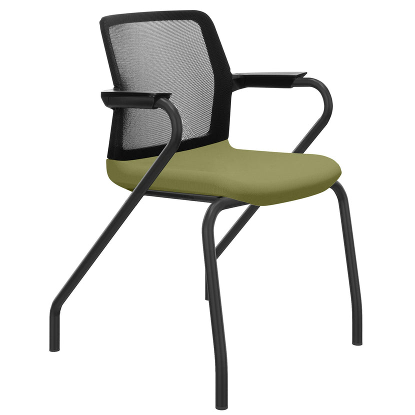 WIND conference chair | Mesh back, stackable, polyester cover LUCIA