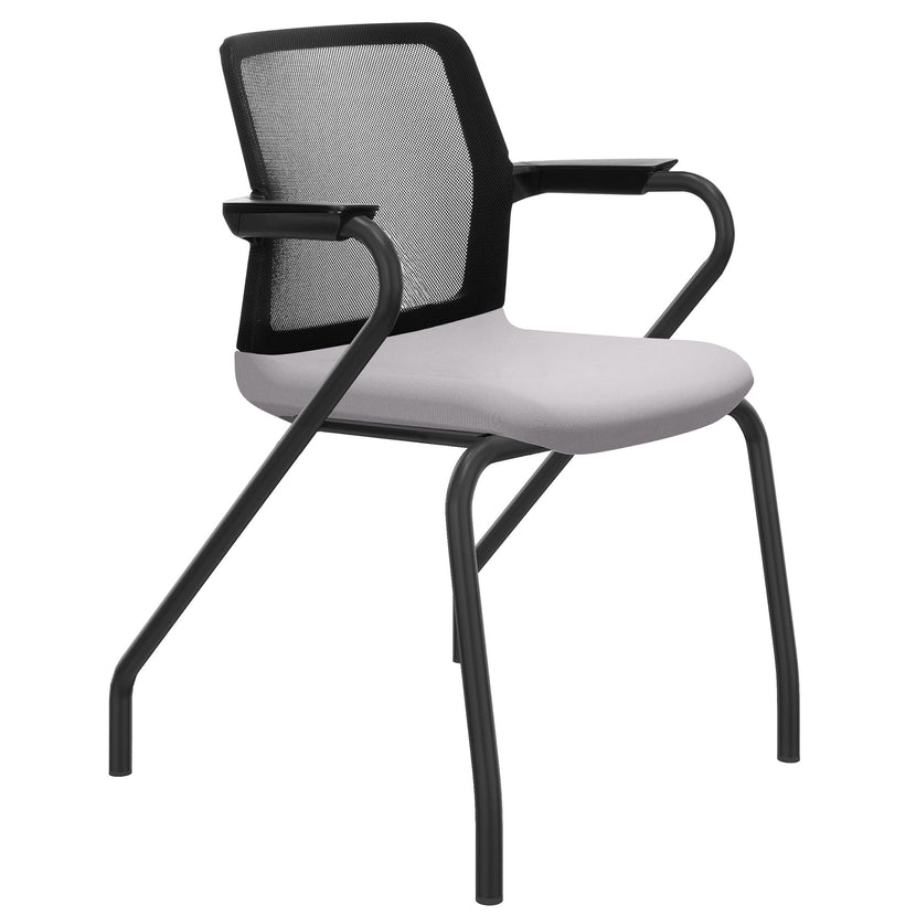 WIND conference chair | Mesh back, stackable, polyester cover LUCIA
