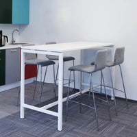 NOVA High table | 1600 x 700 mm (2 - 4 people), white