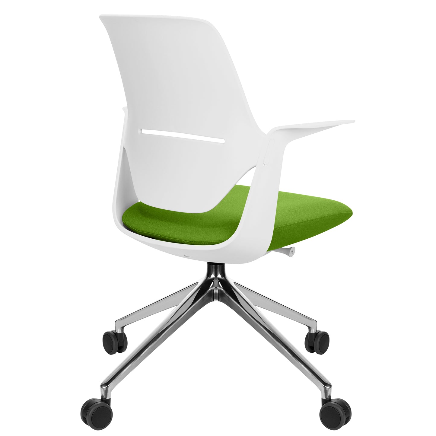 profim - Chaise pivotante TRILLO PRO | Structure en aluminium poli, mécanisme synchrone, gris clair