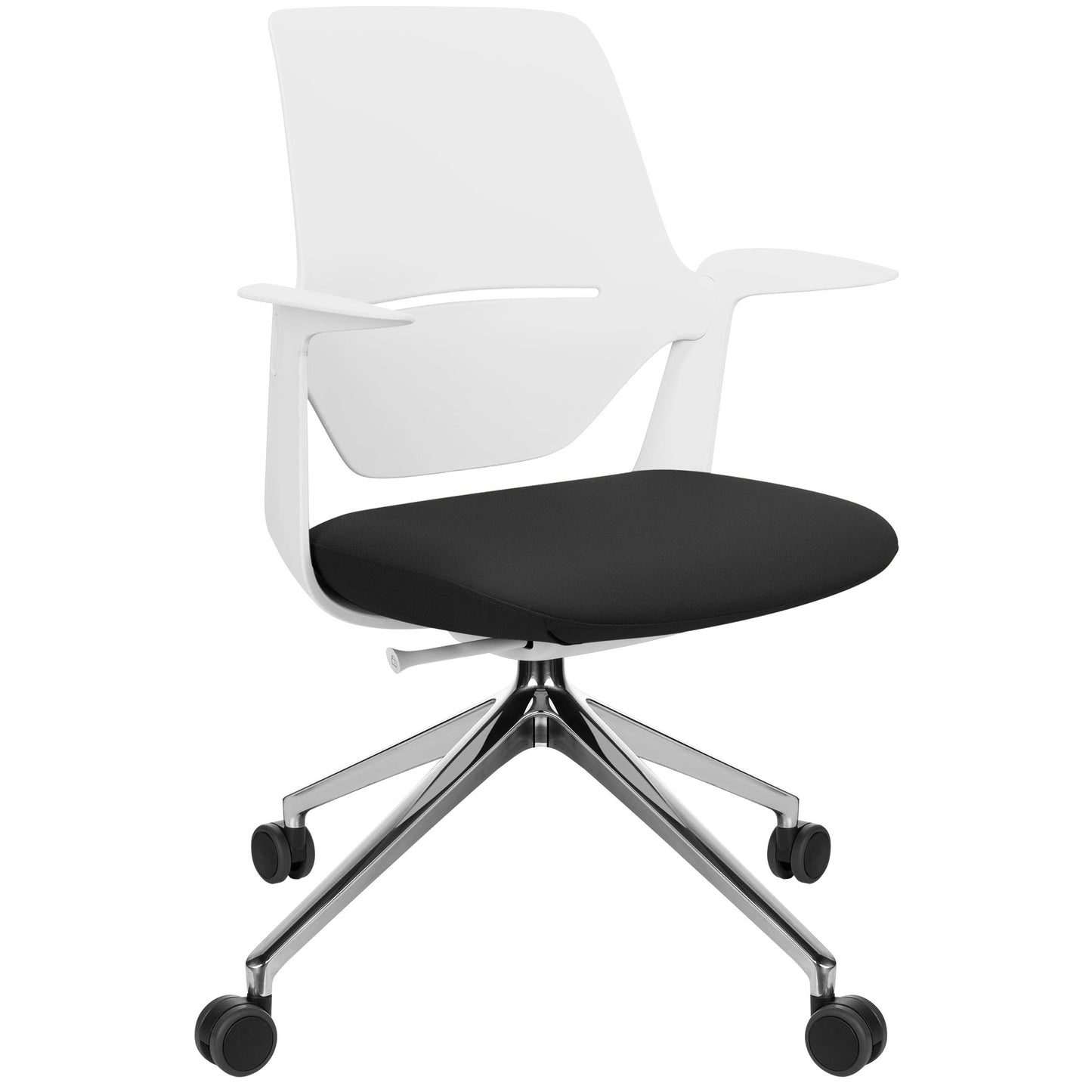 profim - Chaise pivotante TRILLO PRO | Structure en aluminium poli, mécanisme synchrone, gris clair