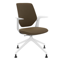 profim - Chaise pivotante TRILLO PRO | Dossier rembourré, mécanisme synchrone, gris clair