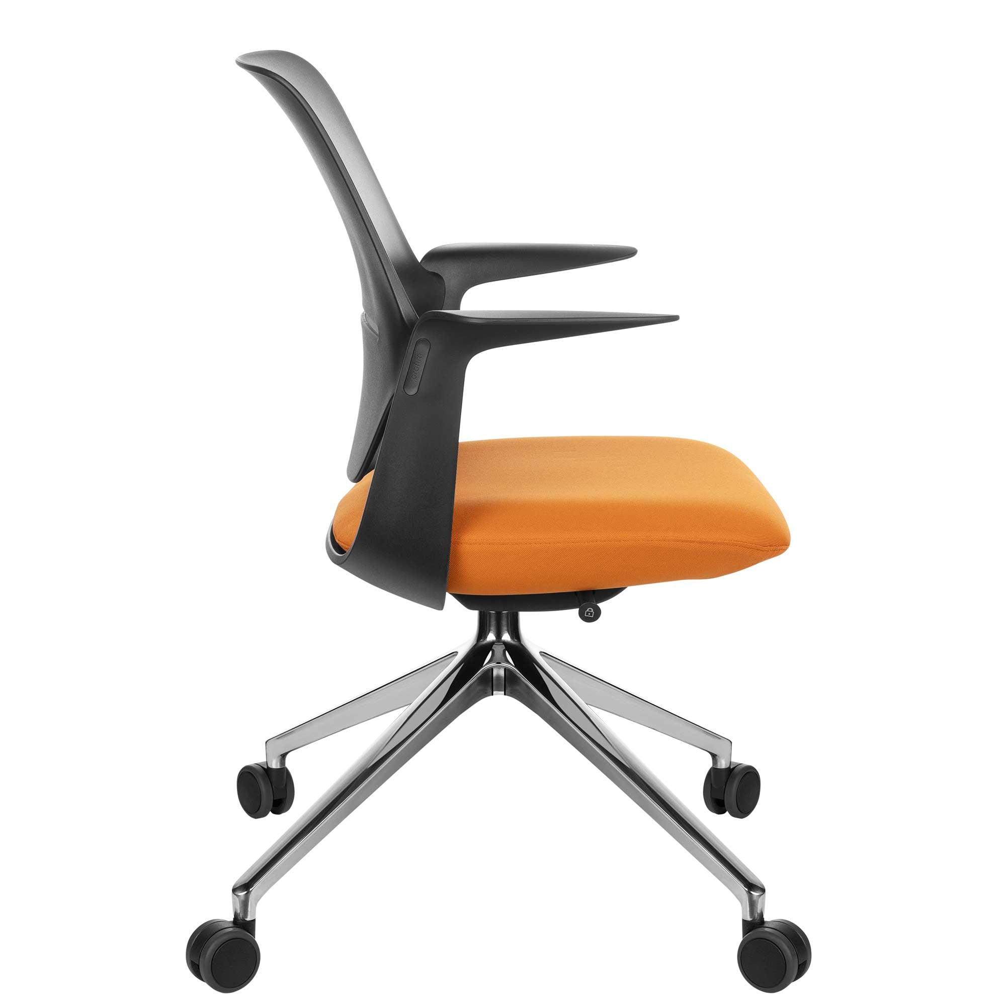 profim - TRILLO PRO swivel chair | Polished aluminum frame, synchronous mechanism, black