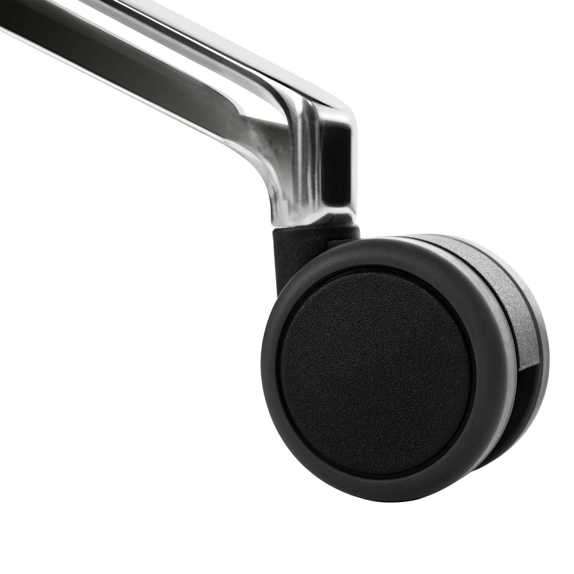 profim - TRILLO PRO swivel chair | Polished aluminum frame, synchronous mechanism, black