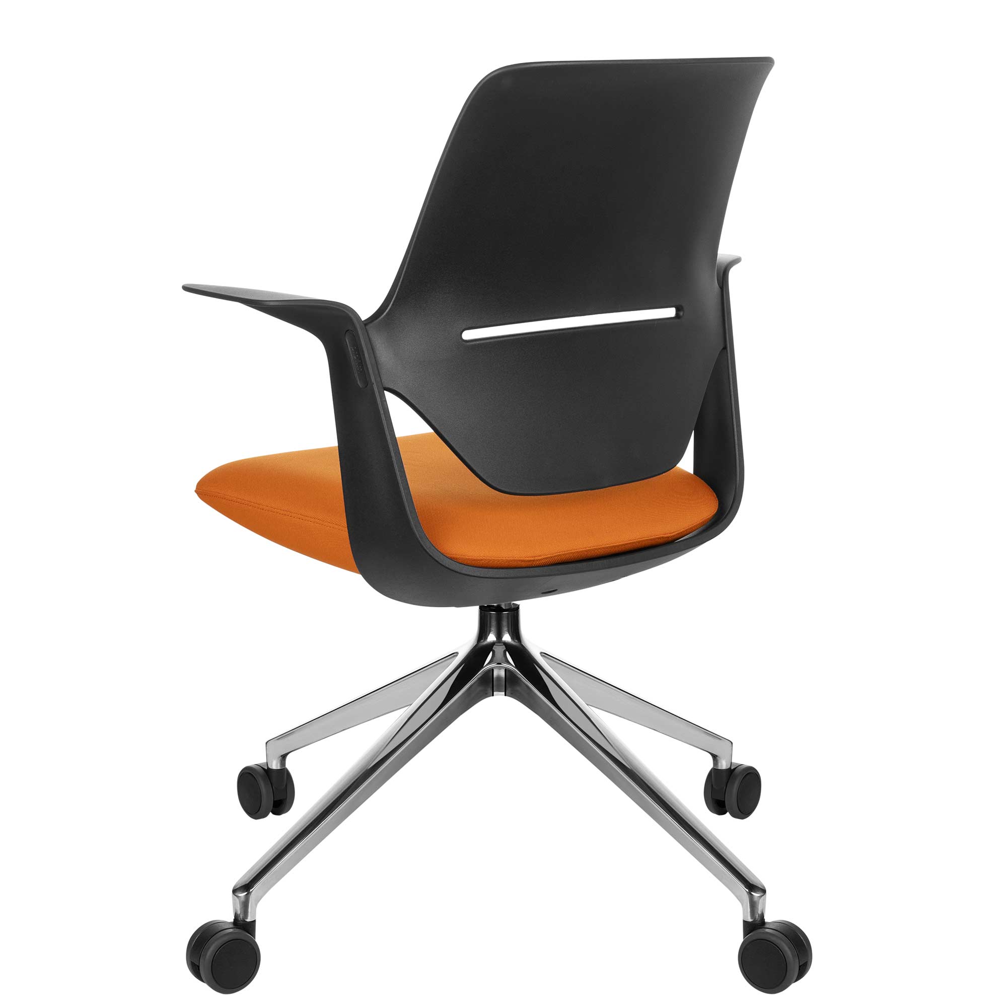 profim - TRILLO PRO swivel chair | Polished aluminum frame, synchronous mechanism, black