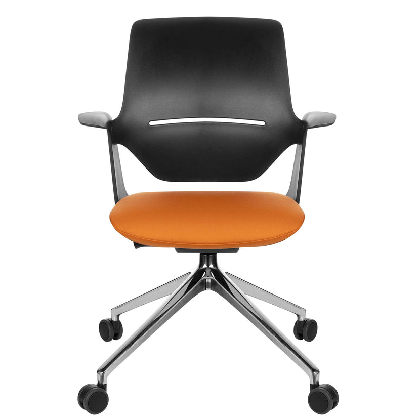 profim - TRILLO PRO swivel chair | Polished aluminum frame, synchronous mechanism, black