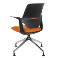 profim - TRILLO PRO Chaise dogging | Cadre poli en aluminium, dossier rembourré, mécanique synchrone, noir
