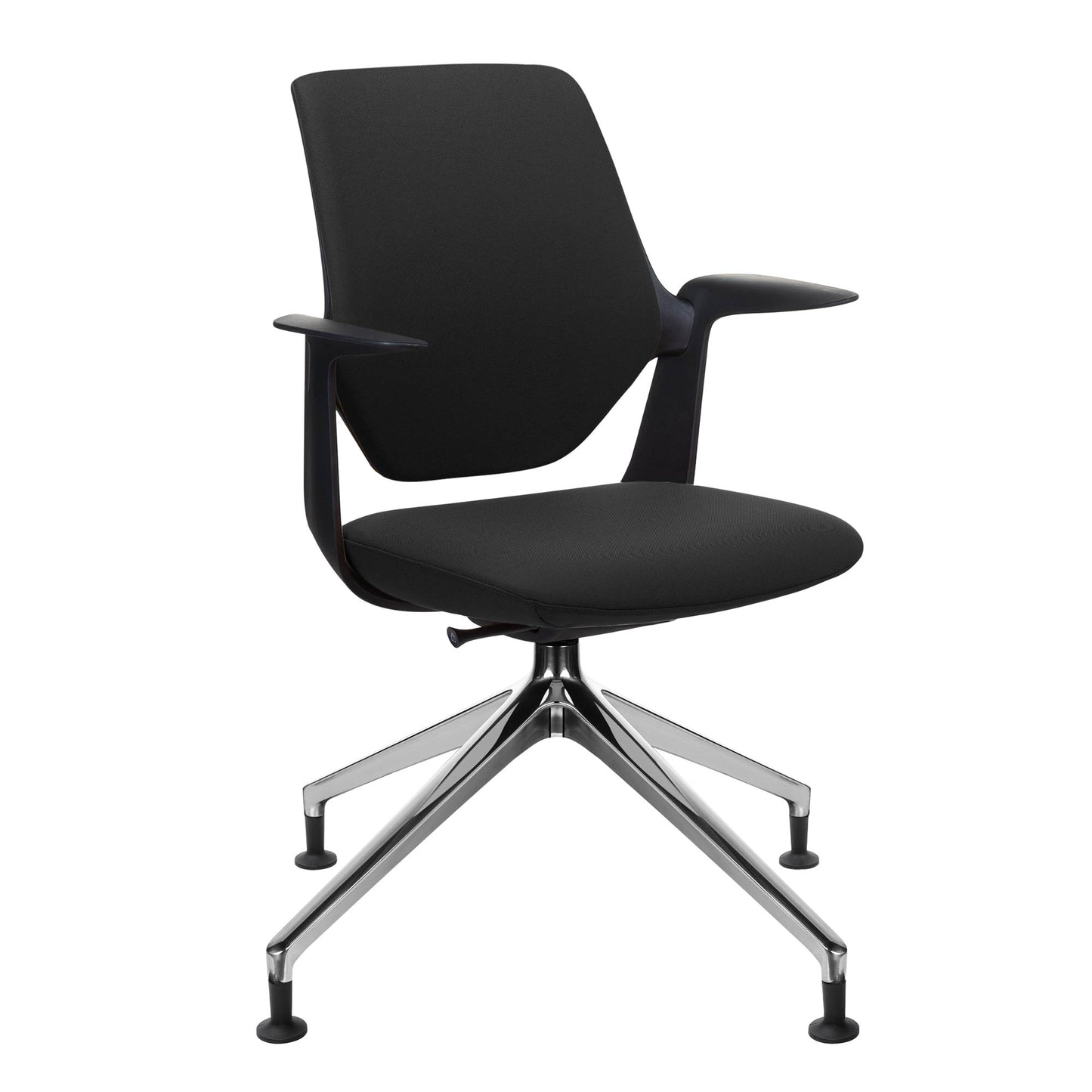 profim - TRILLO PRO Chaise dogging | Cadre poli en aluminium, dossier rembourré, mécanique synchrone, noir