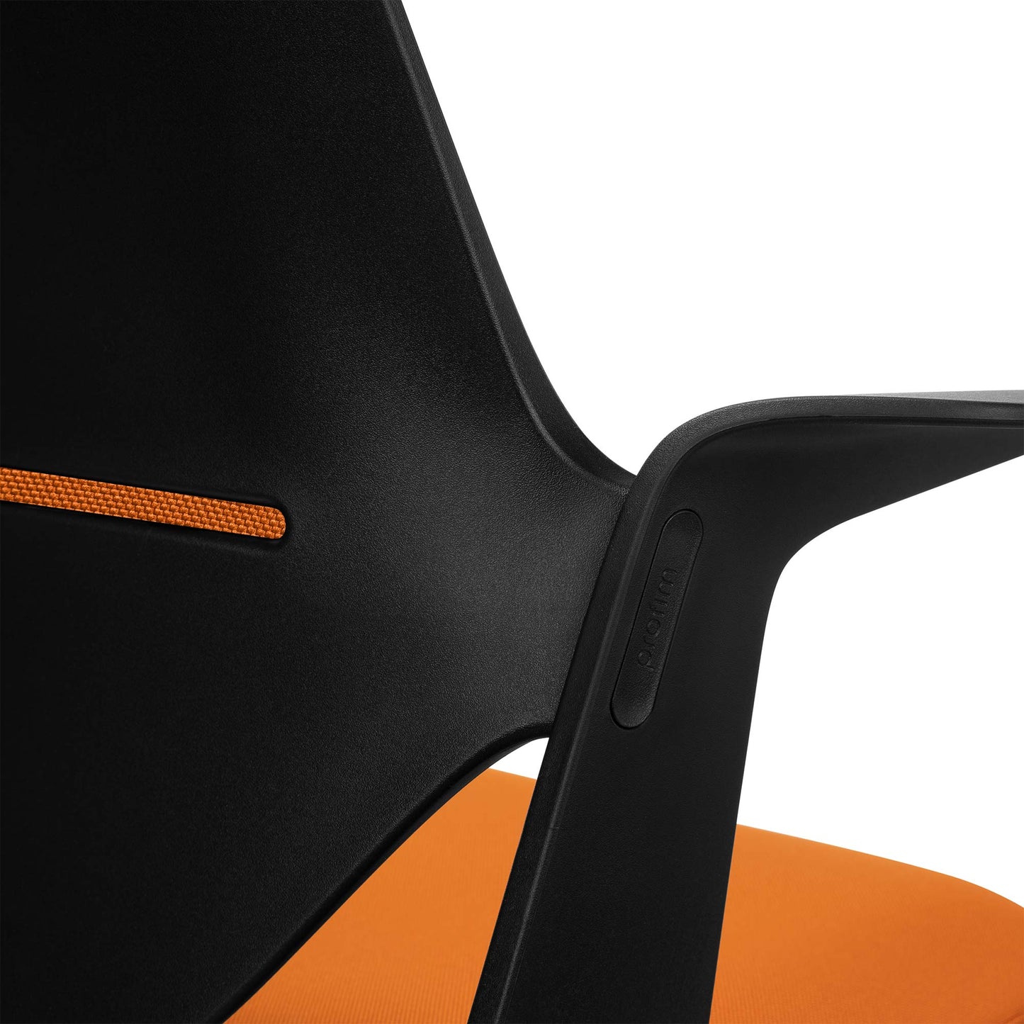 profim - Chaise pivotante TRILLO PRO | Dossier rembourré, mécanisme synchrone, noir