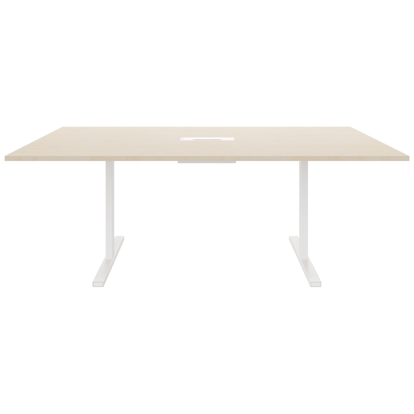 T-EASY Tableau de conférence | 2000 x 1200 mm (8 - 10 personnes), électrifié, érable