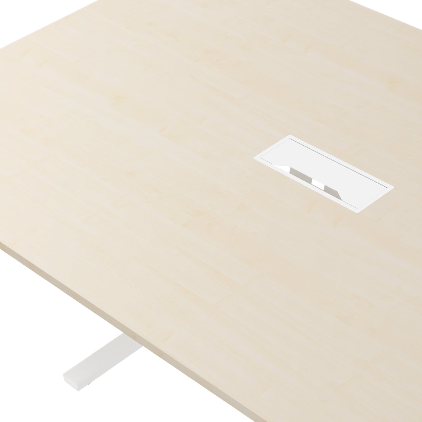 T-EASY Tableau de conférence | 2000 x 1200 mm (8 - 10 personnes), électrifié, érable