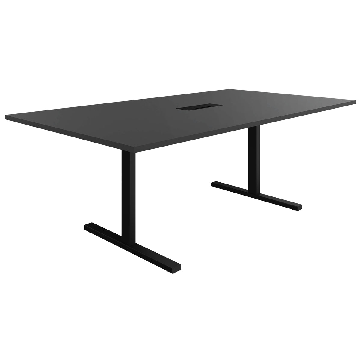 T-EASY Konferenztisch | 2000 x 1200 mm (8 - 10 Personen), elektrifiziert, Anthrazit - 1 Lightbox Main Image