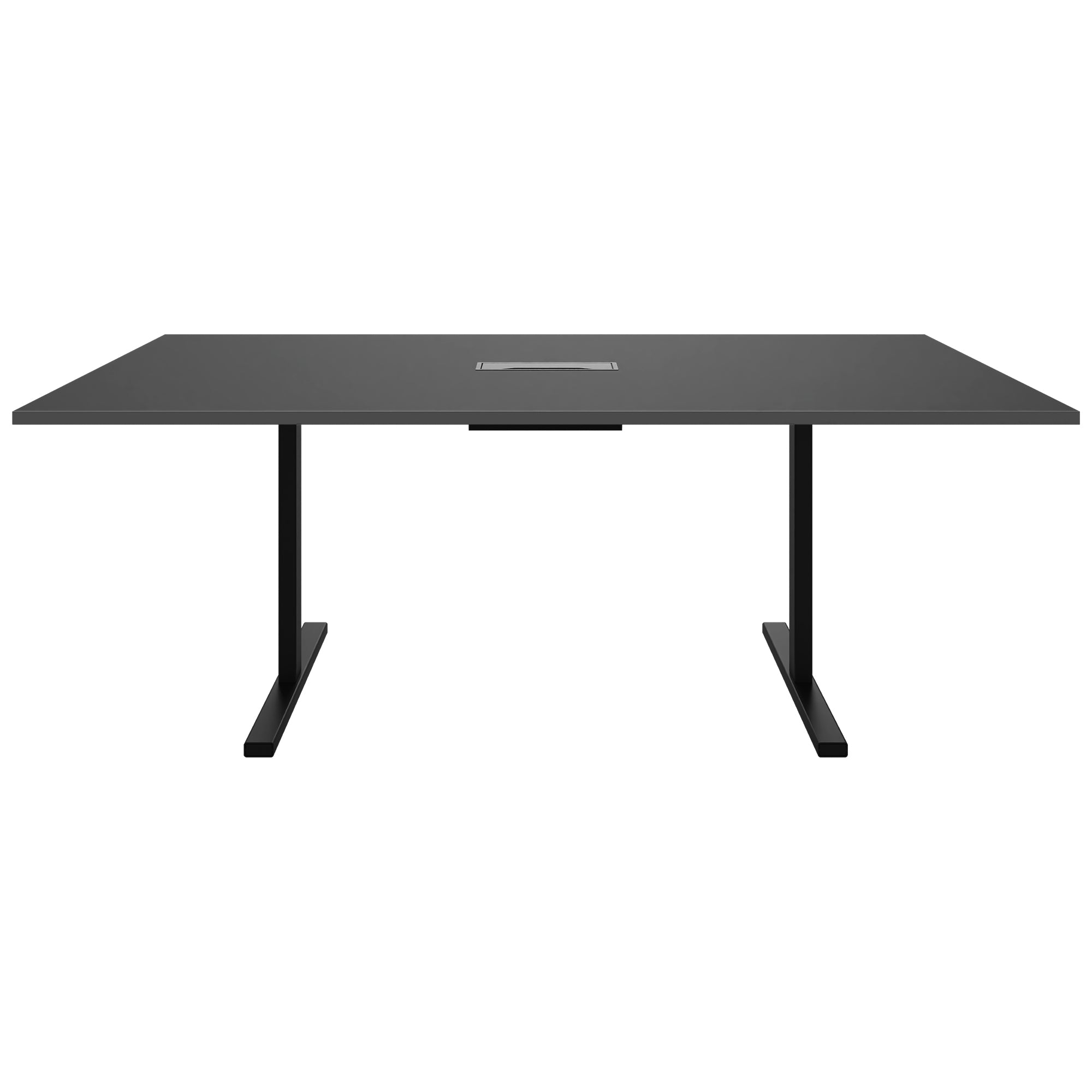 T-EASY Tableau de conférence | 2000 x 1200 mm (8 - 10 personnes), électrifiée, anthracite