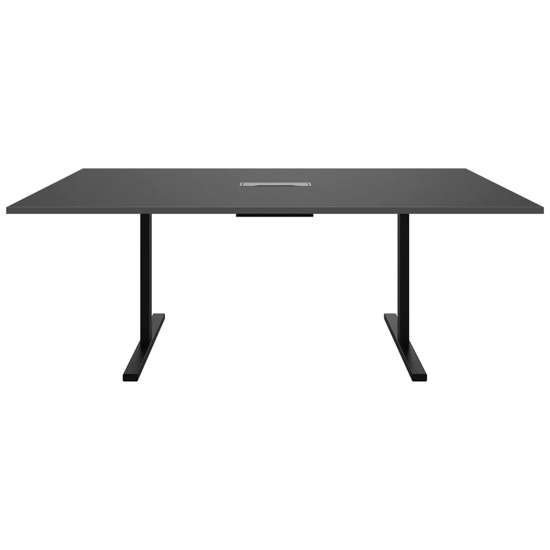 T-EASY Konferenztisch | 2000 x 1200 mm (8 - 10 Personen), elektrifiziert, Anthrazit - 2 Main Image