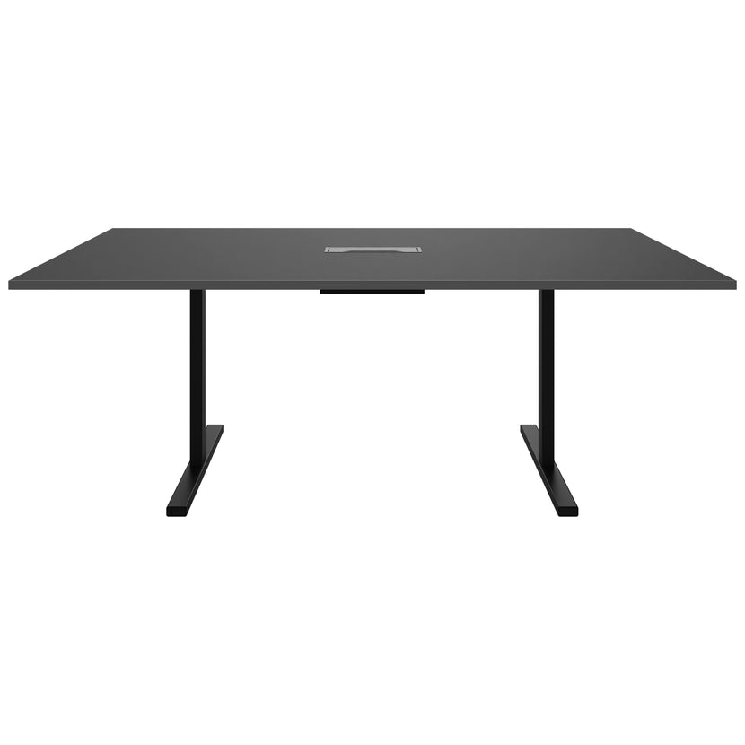 T-EASY Tableau de conférence | 2000 x 1200 mm (8 - 10 personnes), électrifiée, anthracite
