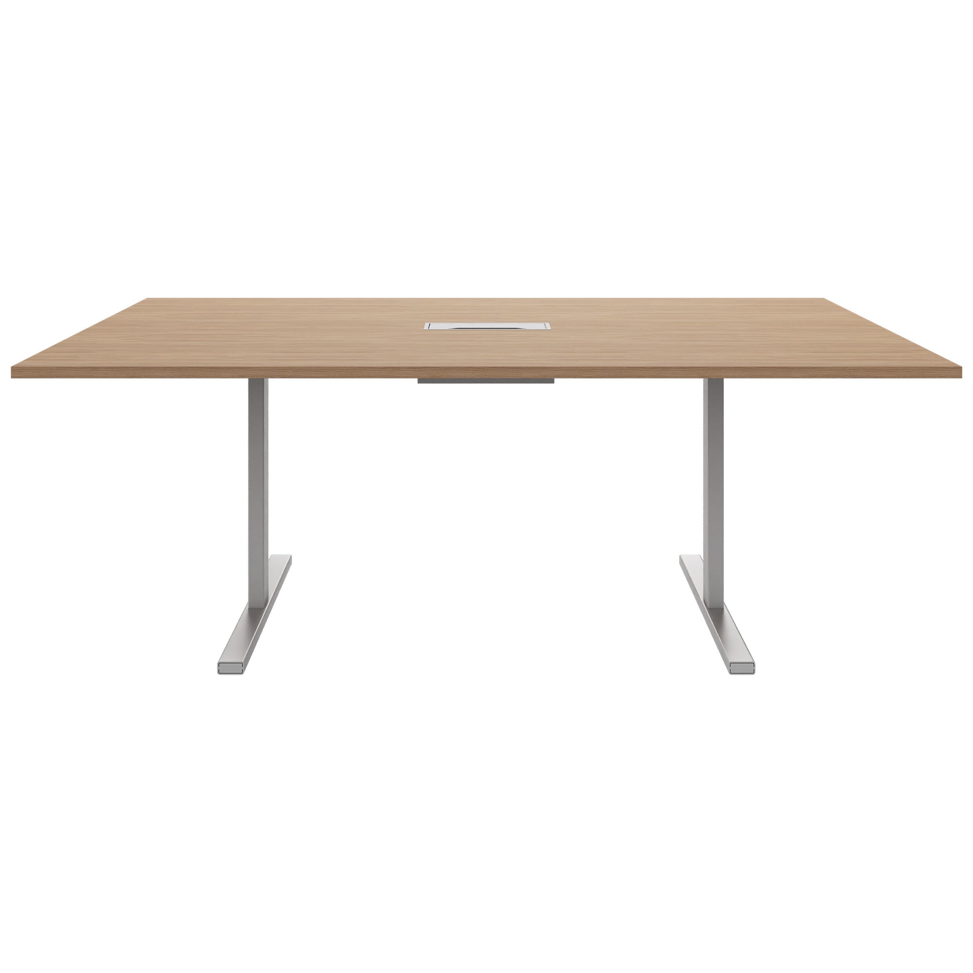 T-EASY Tableau de conférence | 2000 x 1200 mm (8 - 10 personnes), électrifié, chêne ambre
