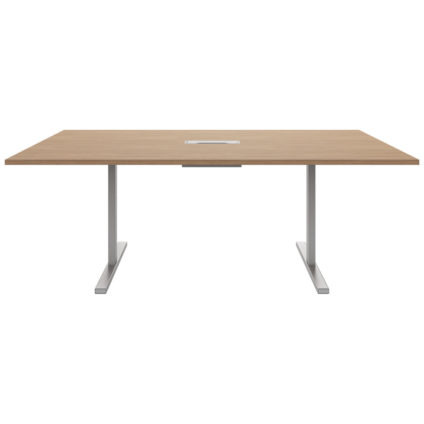 T-EASY Tableau de conférence | 2000 x 1200 mm (8 - 10 personnes), électrifié, chêne ambre