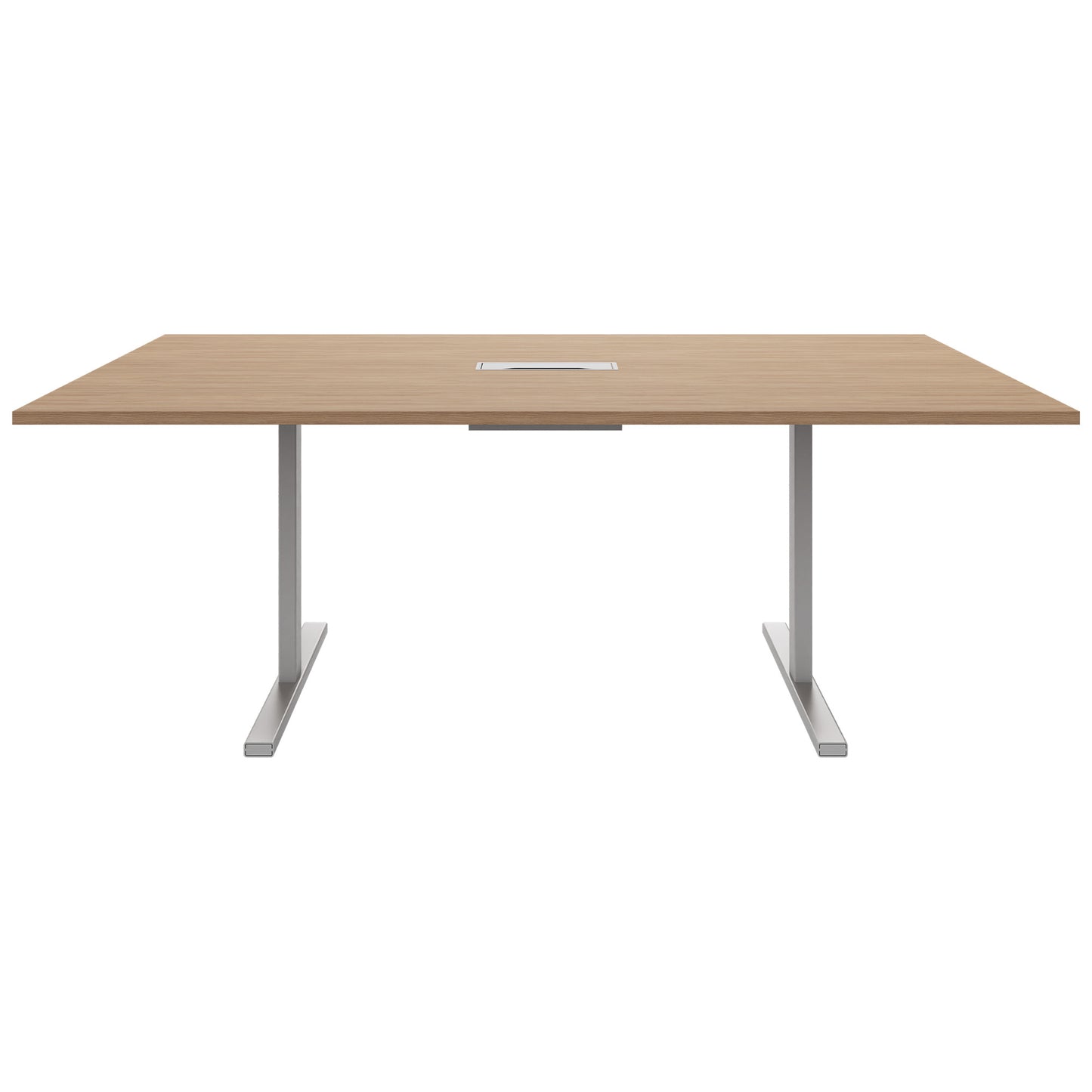 T-EASY Tableau de conférence | 2000 x 1200 mm (8 - 10 personnes), électrifié, chêne ambre