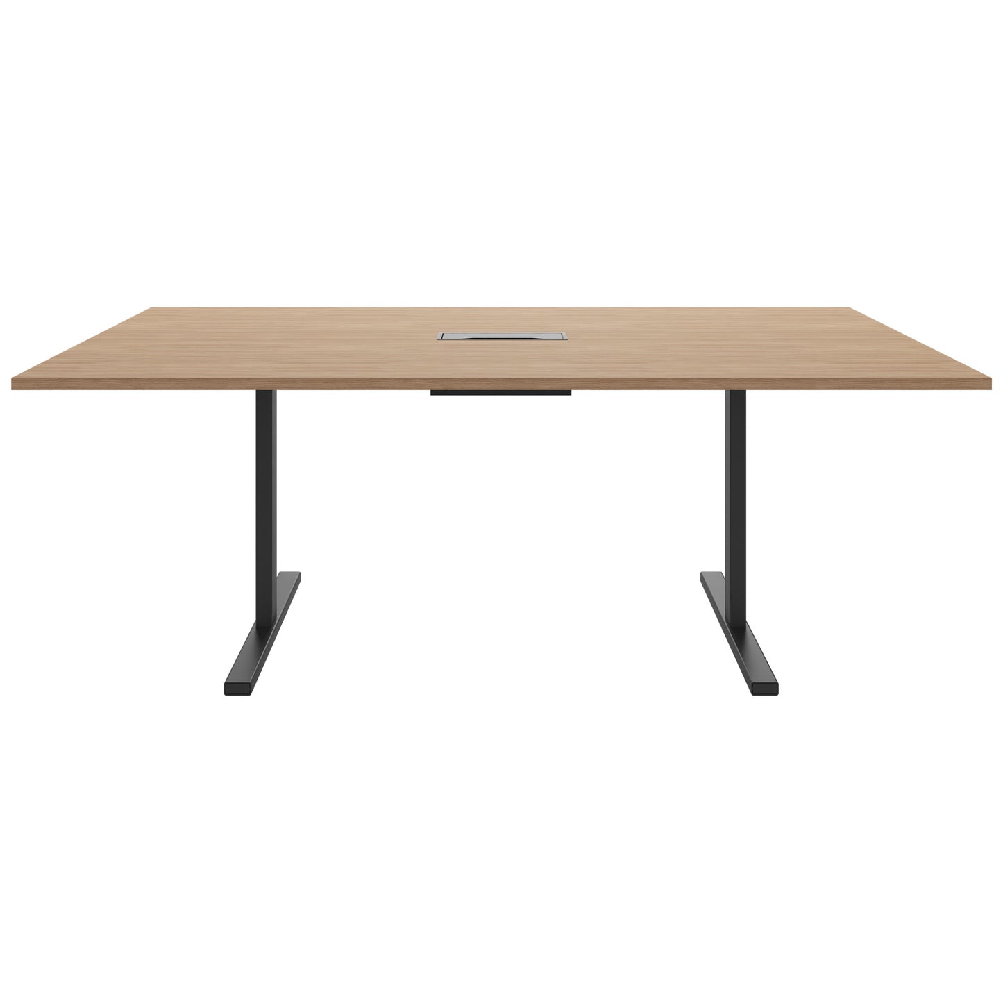 T-EASY conference table | 2000 x 1200 mm (8 - 10 people), electrified, amber oak