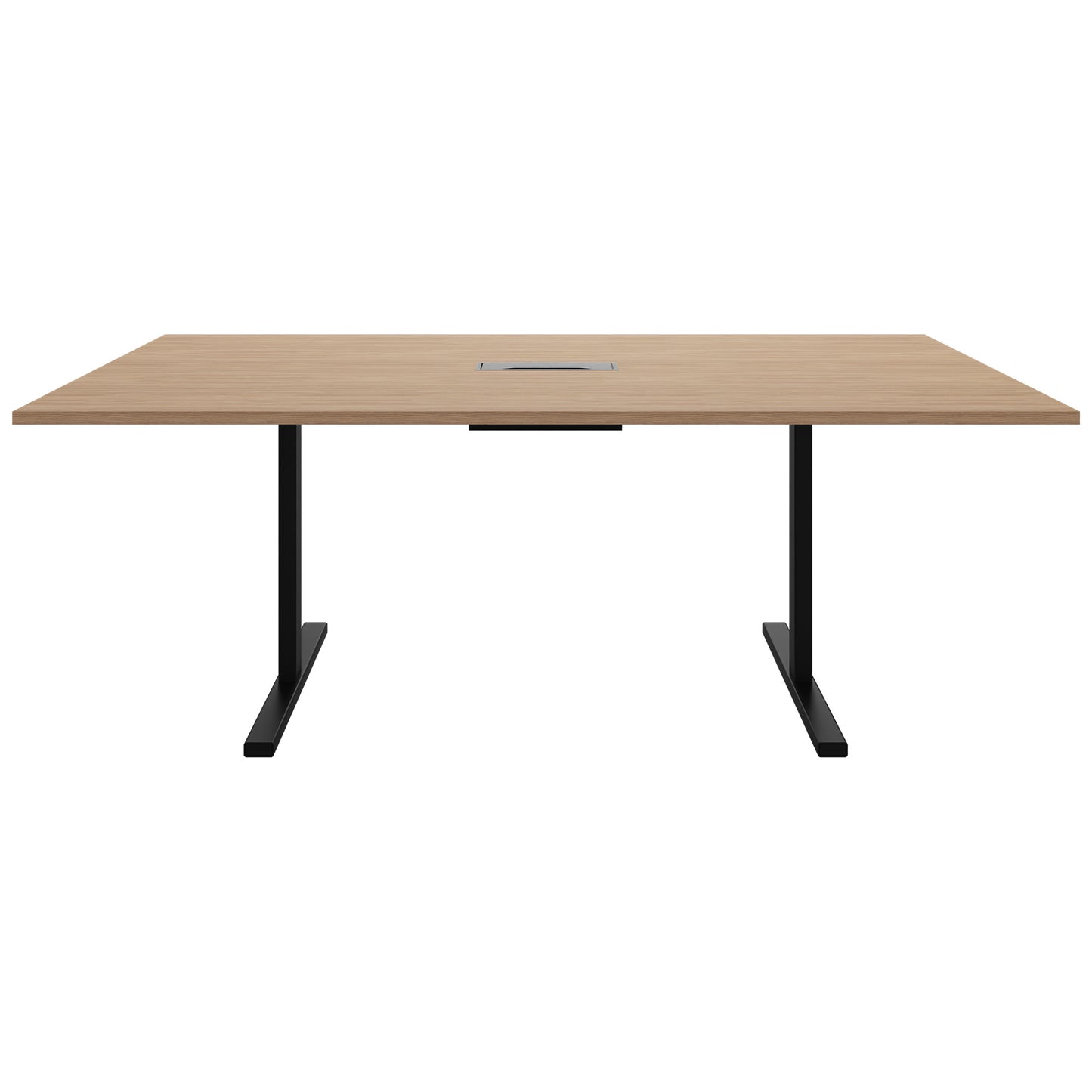 T-EASY conference table | 2000 x 1200 mm (8 - 10 people), electrified, amber oak