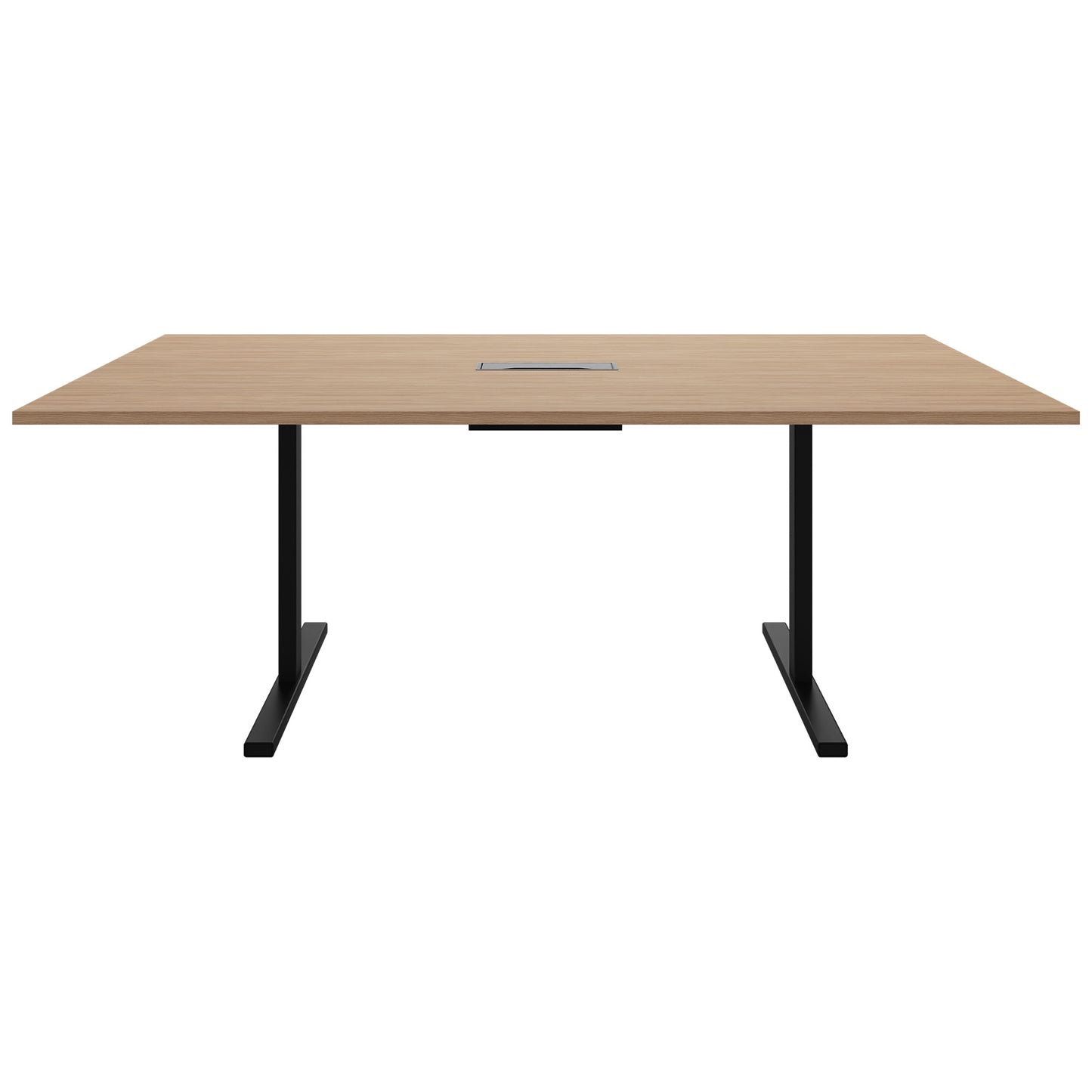T-EASY Tableau de conférence | 2000 x 1200 mm (8 - 10 personnes), électrifié, chêne ambre